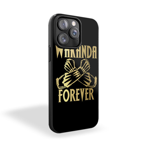 Wakanda Forever Salute Gold iPhone 15 Case Cover