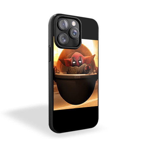 Baby Yoda As Deadpool iPhone 15 Case Cover