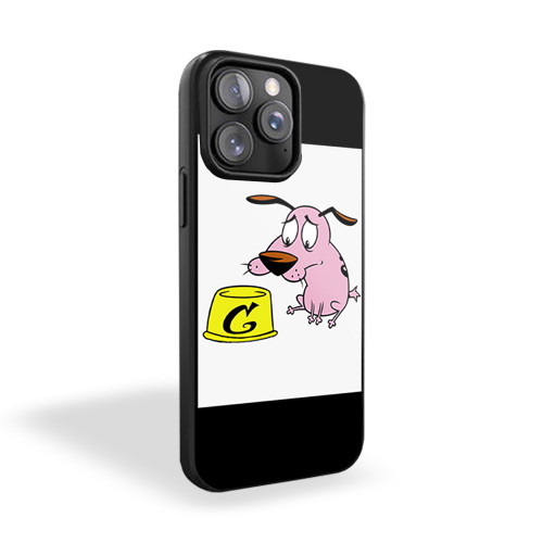 Courage The Cowardly Dog Sitting iPhone 15 Case Cover