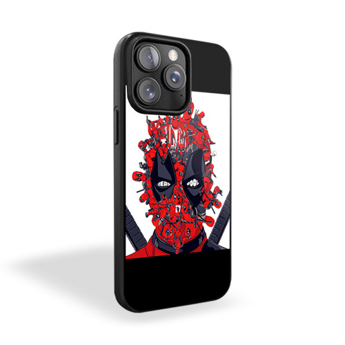 Deadpool Head Collage iPhone 15 Case Cover