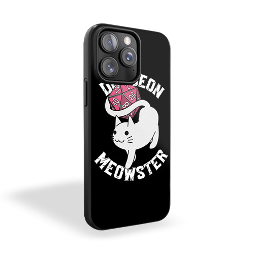 Dungeon Meowster Nerdy Funny D&D Gamer iPhone 15 Case Cover