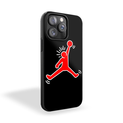 Jumpman Keith Haring Logo iPhone 15 Case Cover