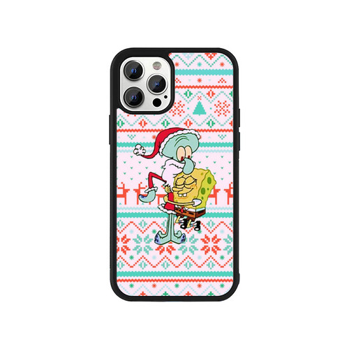 Spongebob And Squidward Tentacles Chirsmast iPhone 13 / 13 Mini / 13 Pro / 13 Pro Max Case Cover
