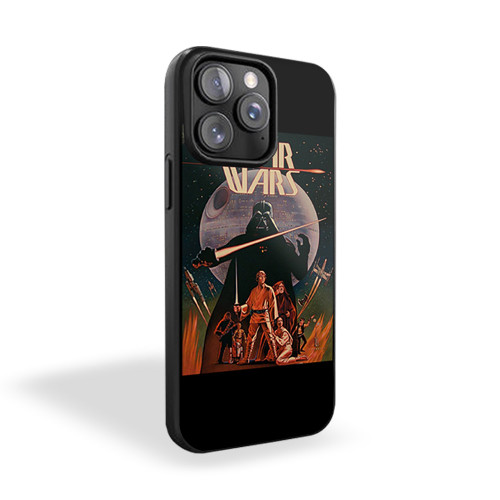 Vintage Star Wars Poster Retro Movie iPhone 15 Case Cover