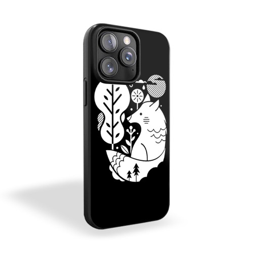 White Wolf iPhone 15 Case Cover