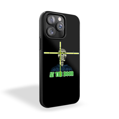 At The Door Skeleton iPhone 15 Case Cover