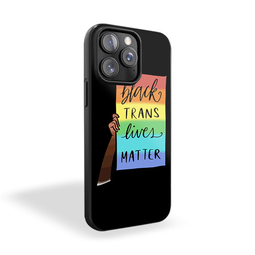 Black Trans Lives Matter iPhone 15 Case Cover