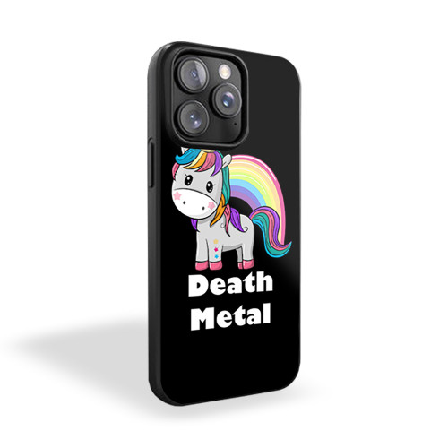 Death Metal Unicorn iPhone 15 Case Cover
