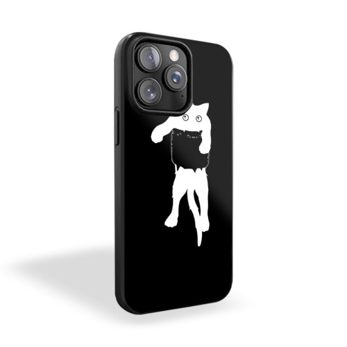 Hang Loose Black Cat Pocket Art iPhone 15 Case Cover