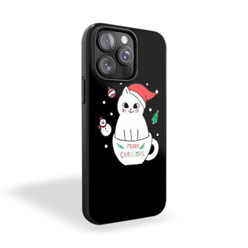 Merry Christmas Kitty Cat iPhone 15 Case Cover