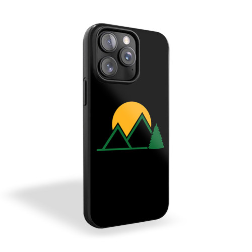 Mountains Tree Sun iPhone 15 Case Cover