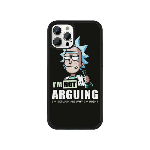 Rick And Morty Black Matte iPhone 13 / 13 Mini / 13 Pro / 13 Pro Max Case Cover