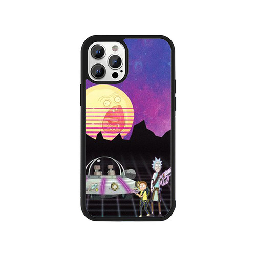 Rick & Morty New Retro Wave Synthwave Outrun 80S iPhone 13 / 13 Mini / 13 Pro / 13 Pro Max Case Cover