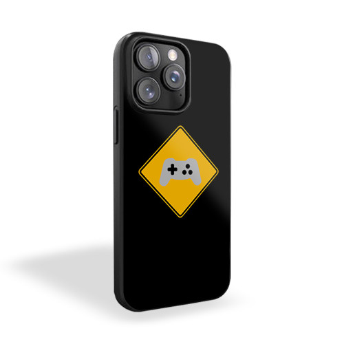 Video Games Warning Sign iPhone 15 Case Cover