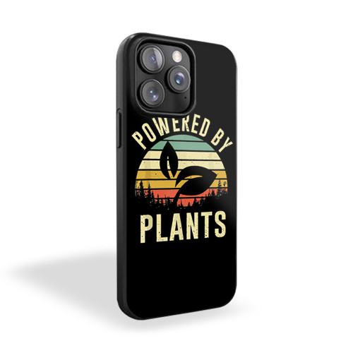 Vintage Powered By Plants iPhone 15 Case Cover