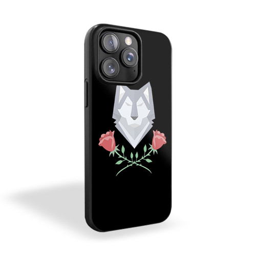 Wolf And Roses iPhone 15 Case Cover