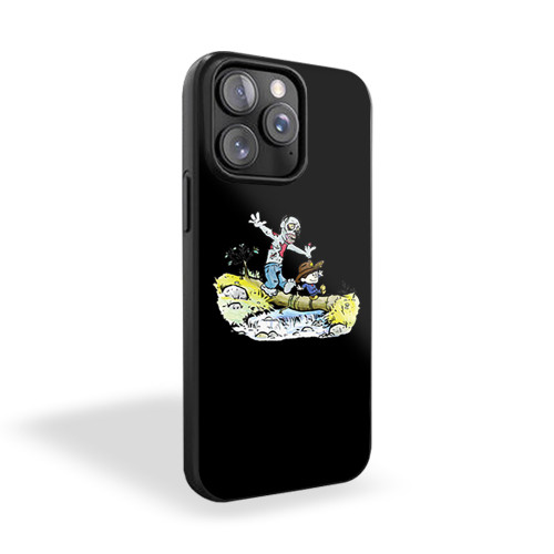 Calvin And Hobbes Walking Dead iPhone 15 Case Cover