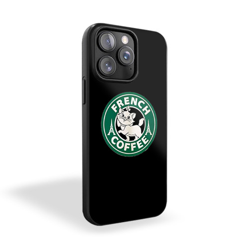 Cat French Coffee iPhone 15 Case Cover