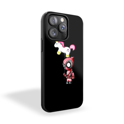 Deadpool Bring Funny Balloon Unicorn iPhone 15 Case Cover