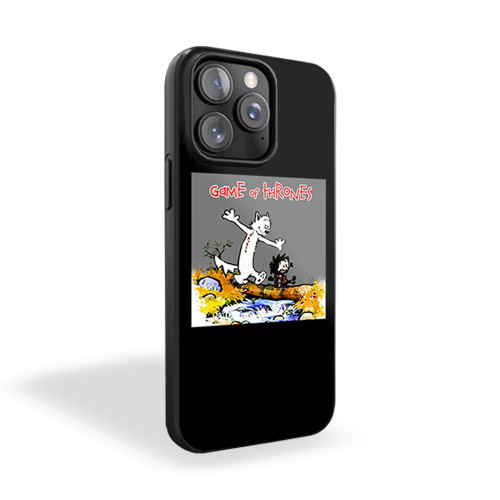 Jon Snow And Ghost Calvin And Hobbes iPhone 15 Case Cover