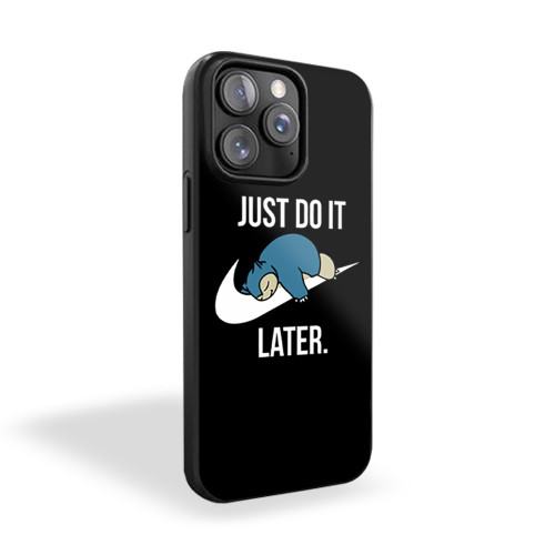 Just Do It Later Funny Logo Parody iPhone 15 Case Cover