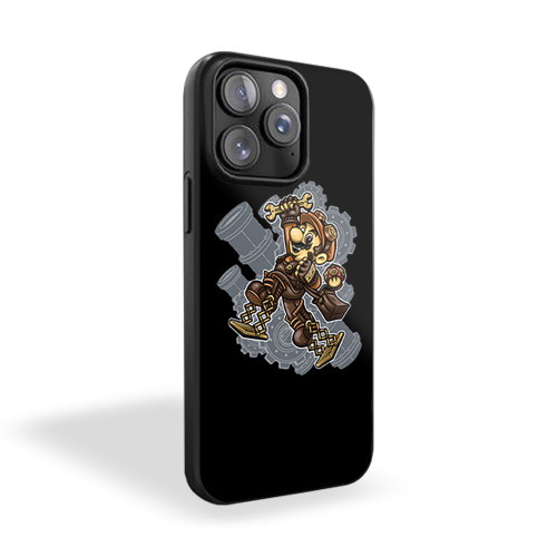 Steampunk Super Mario Funny Parody iPhone 15 Case Cover