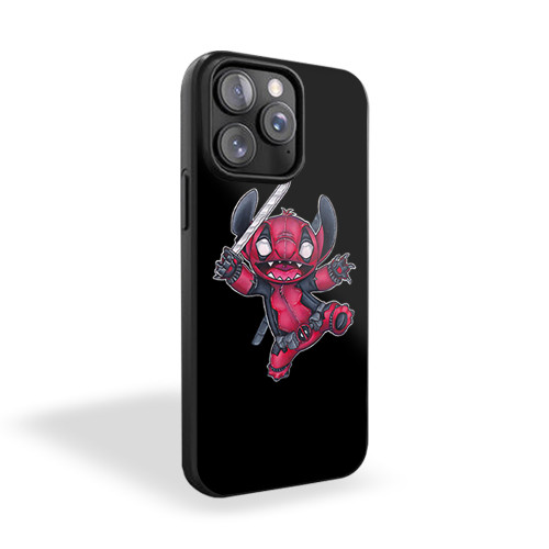 Stitch Pool Funny Deadpool Parody iPhone 15 Case Cover