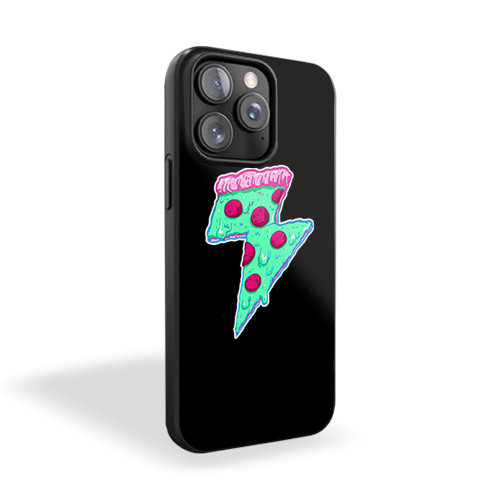 Thunder Neon Pizza iPhone 15 Case Cover