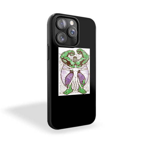 Virtruvian Superhero Hulk iPhone 15 Case Cover