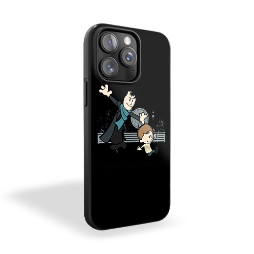 Watson And Holmes Calvin And Hobbes Log Walking iPhone 15 Case Cover
