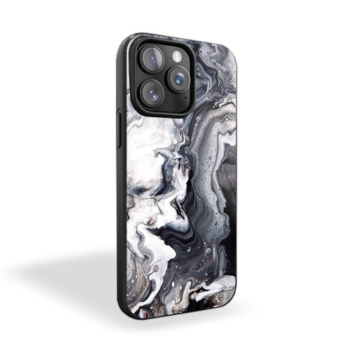Abstract Water Paint Grey iPhone 15 Case Cover