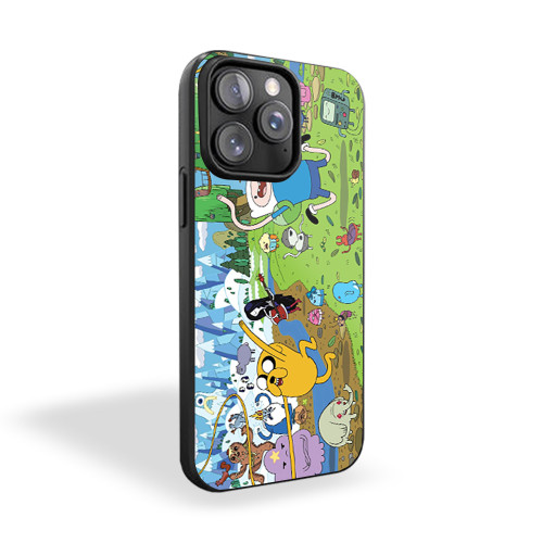 Adventure Time Jake And Finn Artwork Playing iPhone 15 Case Cover