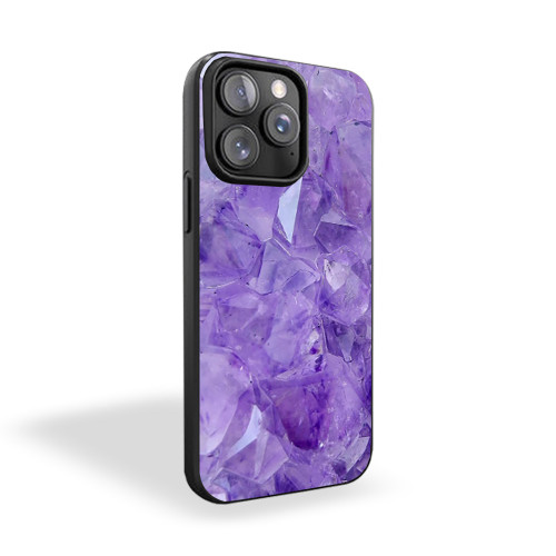 Amethyst Stone Purple iPhone 15 Case Cover
