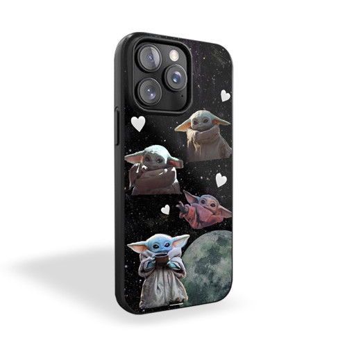 Baby Yoda Face Cute iPhone 15 Case Cover