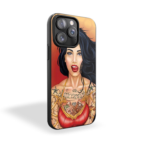 Bad Superhero Wonder Women Tattoo iPhone 15 Case Cover