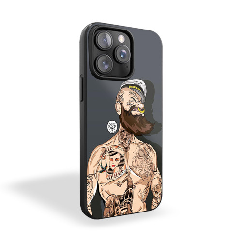 Beard Club Popeye iPhone 15 Case Cover