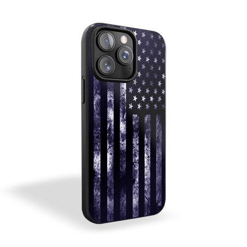 Behind The Line American Flag Distressed iPhone 15 Case Cover