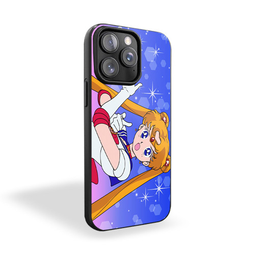 Blonde Hair Blue Eyes Sailor Moon Tsukino Usagi iPhone 15 Case Cover