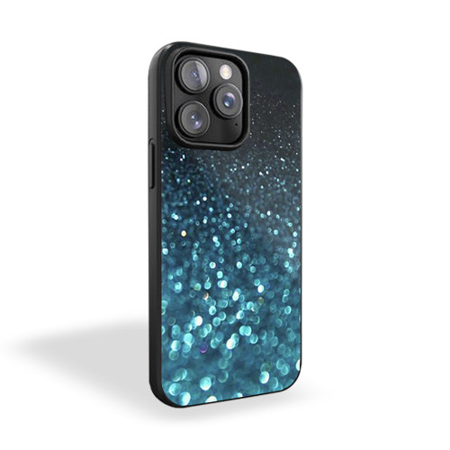 Blue Glitter Wallpaper iPhone 15 Case Cover