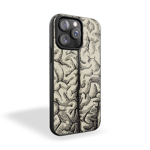 Brain Anatomy Drawing Medical Illustration iPhone 15 Case Cover