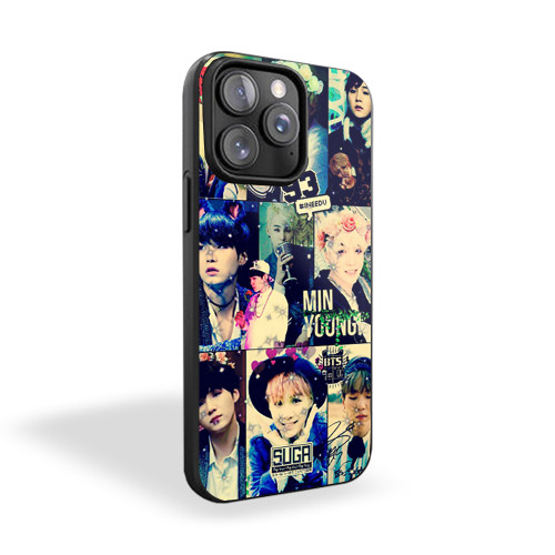 Bts Bt21 Suga Collage Vintage1905 iPhone 15 Case Cover