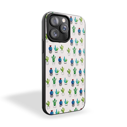 Cactus Pattern Design iPhone 15 Case Cover
