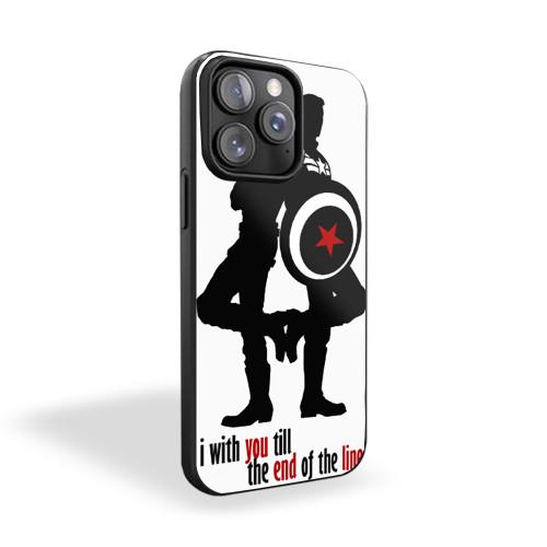 Captain America I'm With You Till The End Of The Line iPhone 15 Case Cover