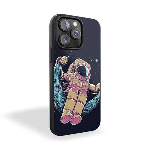 Cosmonaut Swing Space Interstellar Moon Stars Game Film Fantasy 1 iPhone 15 Case Cover