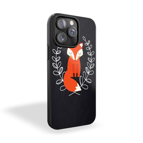 Cute Sleeping Fox Art iPhone 15 Case Cover