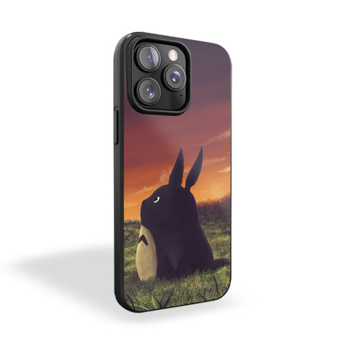Cute Totoro See Sunset iPhone 15 Case Cover