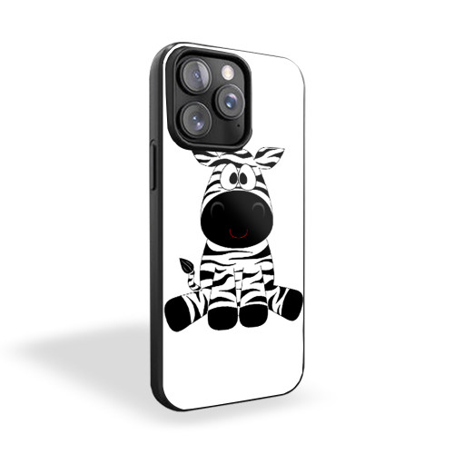 Cute Zebra Cartoon Animal iPhone 15 Case Cover