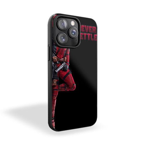 Deadpoll Never Settle iPhone 15 Case Cover