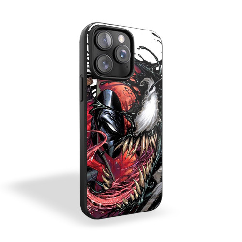 Deadpool Cool Character Funny Movie Deadpool Half Venom iPhone 15 Case Cover