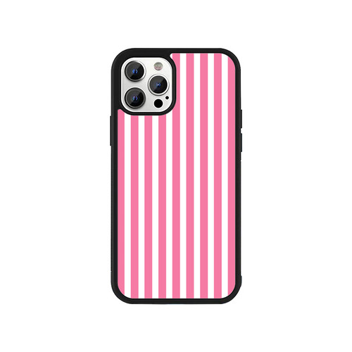 Pink And White Vertical Stripes iPhone 13 / 13 Mini / 13 Pro / 13 Pro Max Case Cover